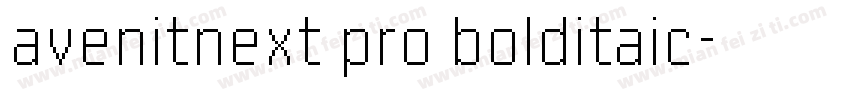 avenitnext pro bolditaic字体转换